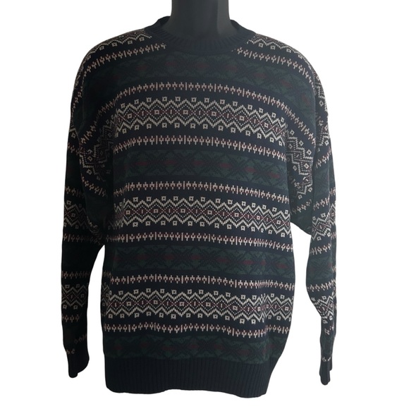 Dockers Other - Dockers Sweater Mens SZ LG Y2K blue  nordic grandpa cabincore retro 100%cotton